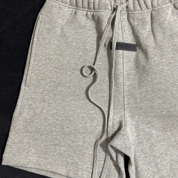 Essentials Light Gray Athletic Men's Shorts - Picture 3 of 7